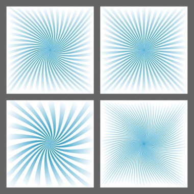 Hafif mavi sarmal ray ve Yıldız Yağmuru küme arka plan