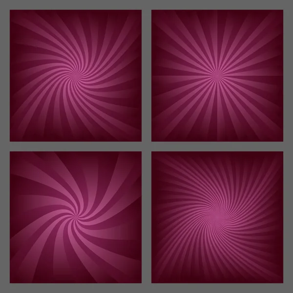 Gradient spiral and ray burst background set