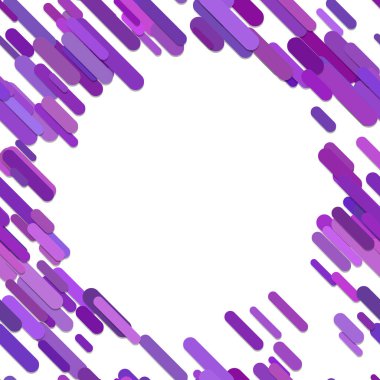 Geometrik kaotik yuvarlatılmış çapraz şerit arka plan deseni - mor tonda satırlarından vektör tasarımı
