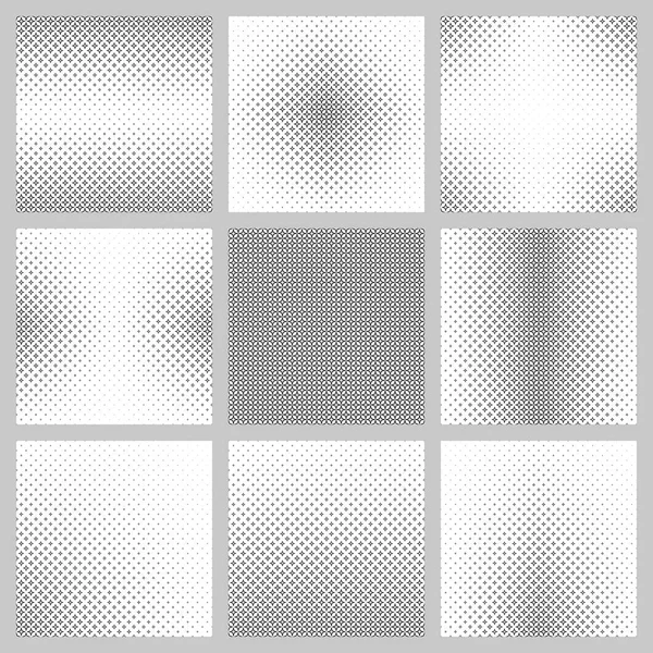 Conjunto de diseño de patrón de estrella blanco y negro — Vector de stock
