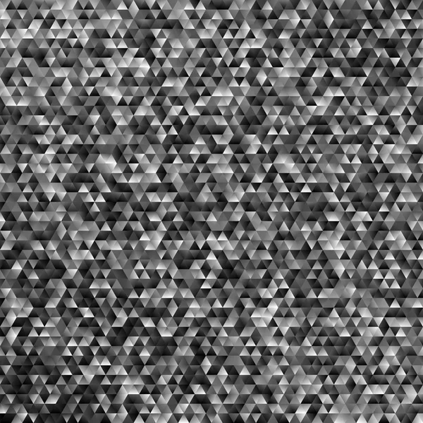 Gris foncé abstrait carrelage triangle régulier mosaïque fond - dégradé polygone vecteur conception graphique — Image vectorielle