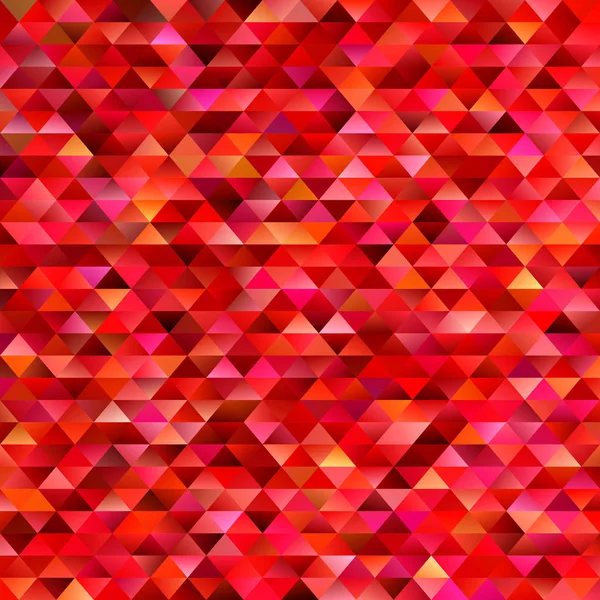 Rode geometrische abstracte driehoek mozaïek achtergrond - gradiënt vectorafbeelding mozaïek — Stockvector