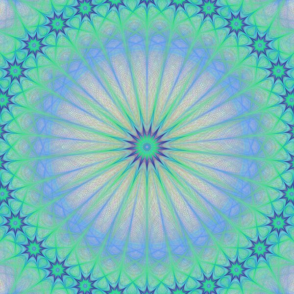 Абстрактная звезда мандала фрактальный фон
