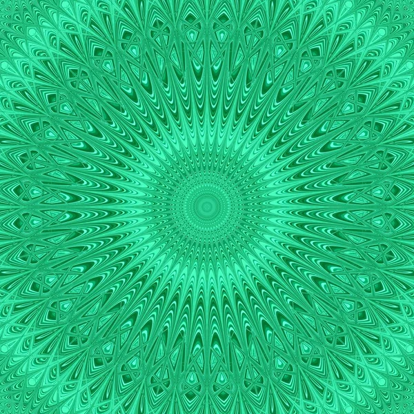 Mandala abstrait étoile fractale fond d'ornement - motif vectoriel kaléidoscope rond conception graphique à partir d'étoiles courbes — Image vectorielle