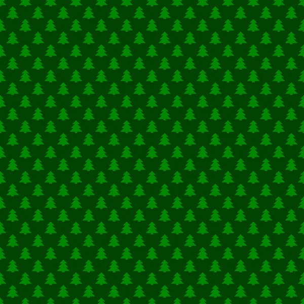 Nahtlose grüne einfach geometrische Weihnachtsbaum Muster Hintergrund - Vektor Weihnachtsdekoration Grafik — Stockvektor