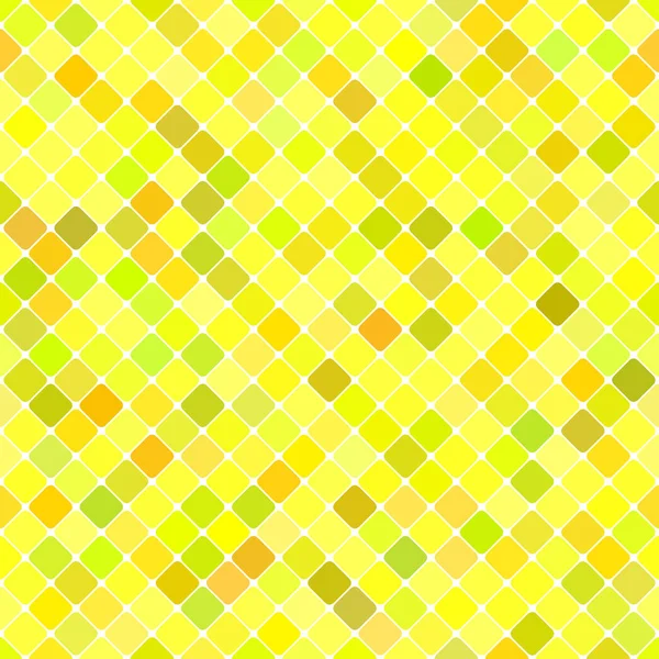 Yellow seamless diagonal square pattern background design — Stock Vector