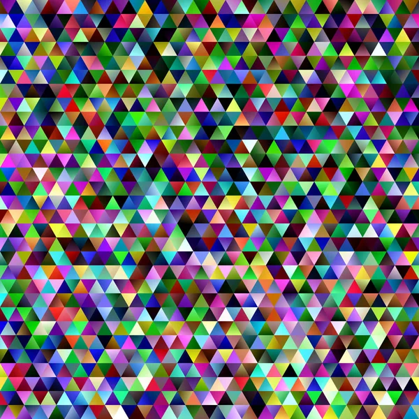 Gradiente abstracto azulejo triángulo patrón fondo - diseño gráfico de mosaico con triángulos regulares coloridos — Vector de stock