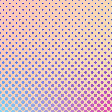 Noktalı Resim Daire desen arka plan - degrade vektör grafiği büyüklü küçüklü noktalar