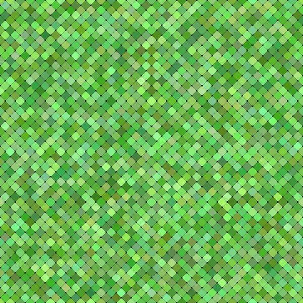 緑抽象的なシームレスな斜め正方形パターン背景デザイン — ストックベクタ