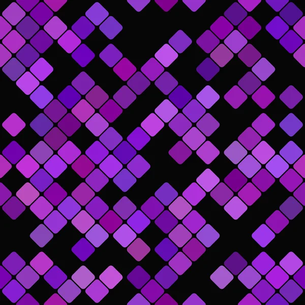 紫のシームレスな斜め正方形のパターン背景デザイン - ベクター グラフィック — ストックベクタ