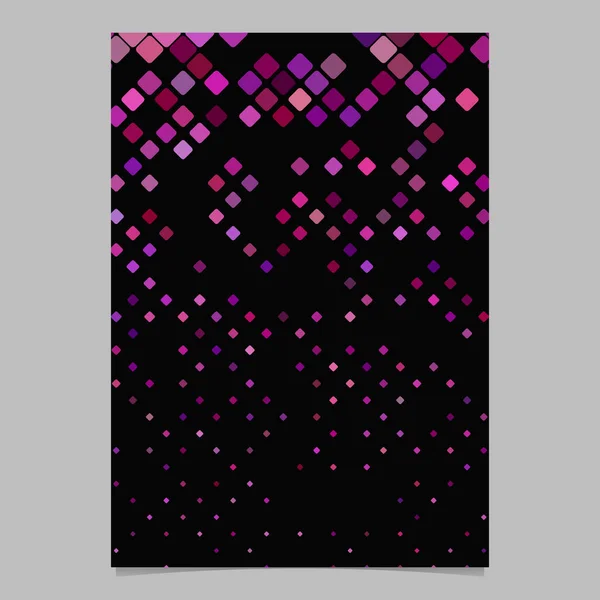 Diseño de folleto diagonal patrón cuadrado - vector de fondo de documento de mosaico — Vector de stock