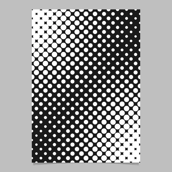 Шаблон флаера с белой полутоновой точкой - векторный фон брошюры — стоковый вектор
