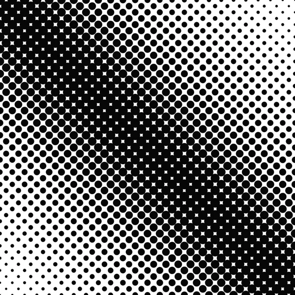Halbtonkreismuster Hintergrundvorlage - abstrakte Vektorgrafik — Stockvektor
