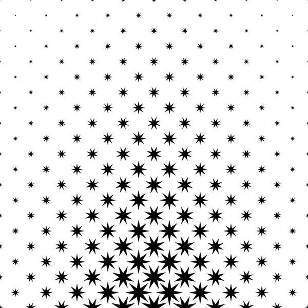 Monochromatisch sterpatroon - abstract vector achtergrond illustratie uit geometrische vormen — Stockvector