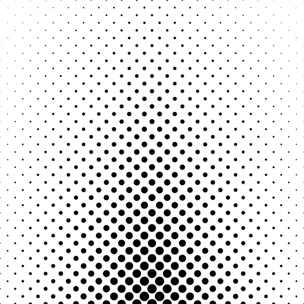 Abstract monochrome polka dot pattern - geometric vector background design — Stock Vector