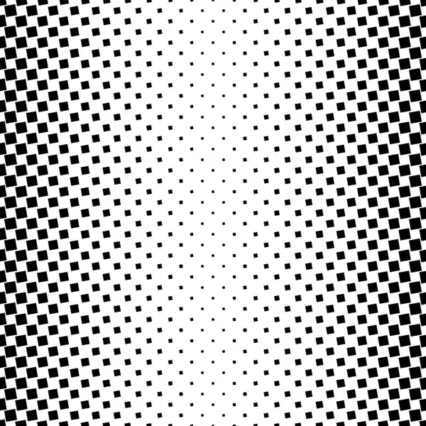 Monochrome square pattern - geometrical abstract vector background from angular squares — Stock Vector