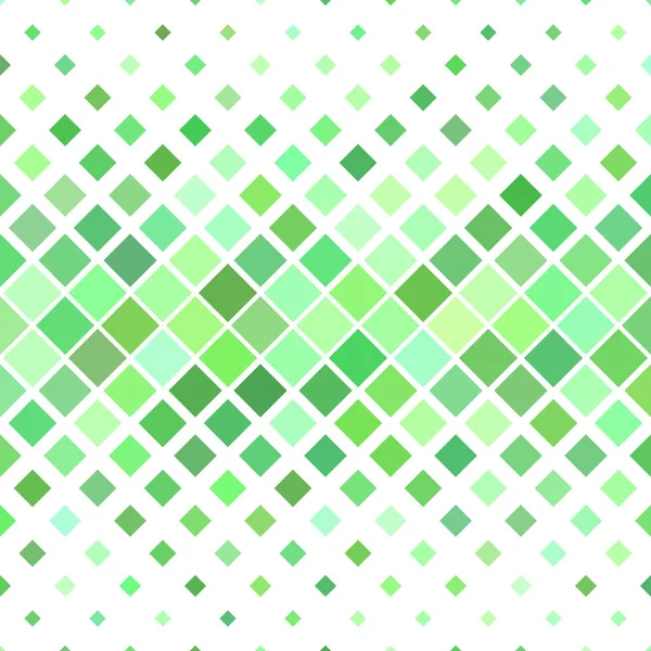 Fondo de patrón cuadrado abstracto verde - ilustración vectorial de cuadrados diagonales en tonos verdes claros — Vector de stock