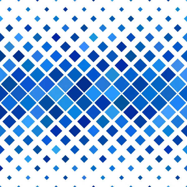 Fundo de padrão quadrado diagonal abstrato - desenho vetorial a partir de quadrados em tons azuis — Vetor de Stock