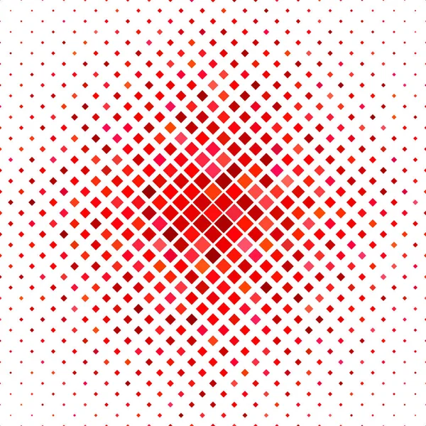 Färg kvadratiskt mönster bakgrund - geometriska vektor design från diagonala rutor i röda toner — Stock vektor