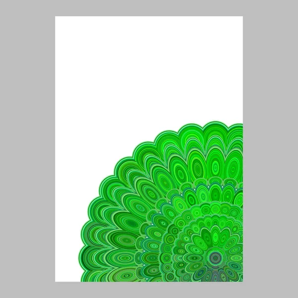 Green abstract mandala page background graphic