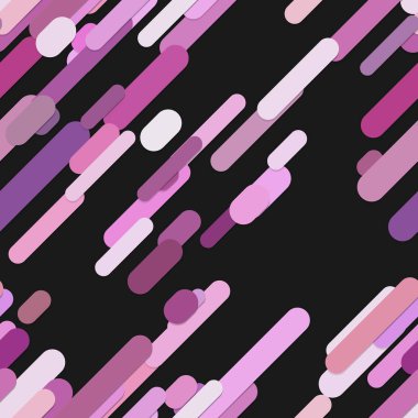 Sorunsuz soyut rasgele yuvarlatılmış çapraz şerit arka plan deseni - trendy vektör grafiği, renkli çizgiler