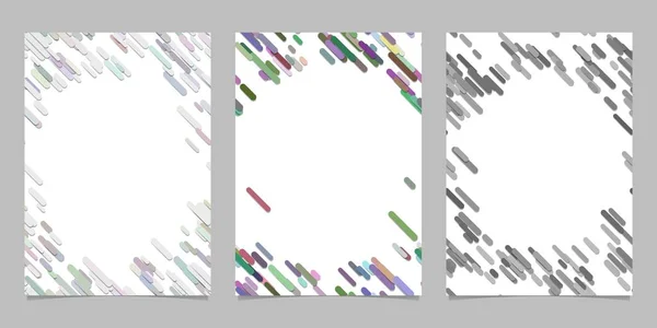 Abstraktní brožura šablona s barevnými diagonální pruhy — Stockový vektor