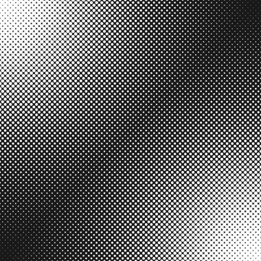 Yarı ton nokta desen arka plan - tek renkli vektör grafik tasarım daireler üzerinden