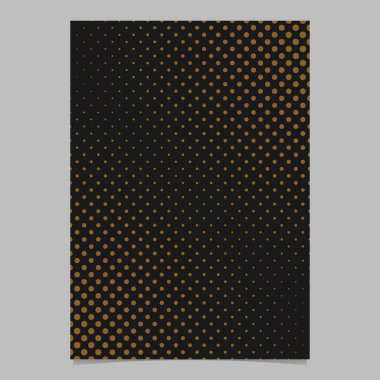 Soyut yarı ton nokta deseni flyer şablonu - vektör broşürü arka plan tasarımı