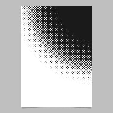 Abstractal yarı ton daire arka plan deseni el ilanı tasarımı