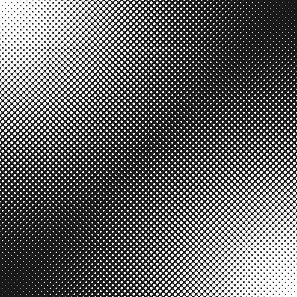 Abstracte halftone dot patroon achtergrond - monochrome vector grafische vormgeving van cirkels — Stockvector