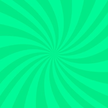 Yeşil soyut sarmal arka plan - ışınları iplik gelen vektör tasarımı