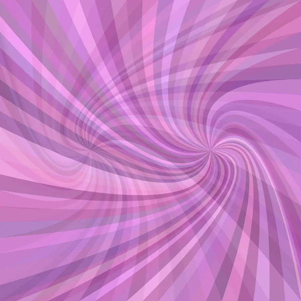 Double swirl background - vector design from rotated rays in purple tones — Stock Vector