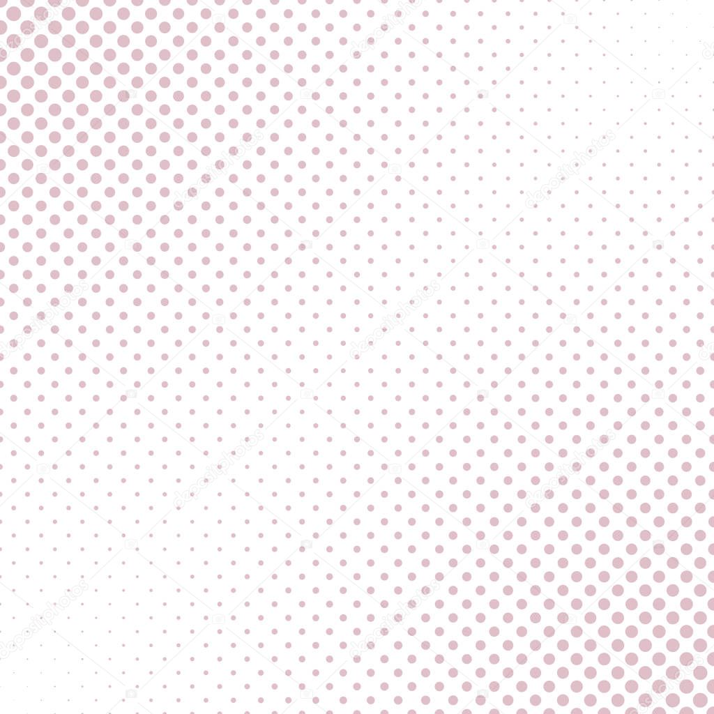 Geometric halftone dot pattern background - vector graphic from circles