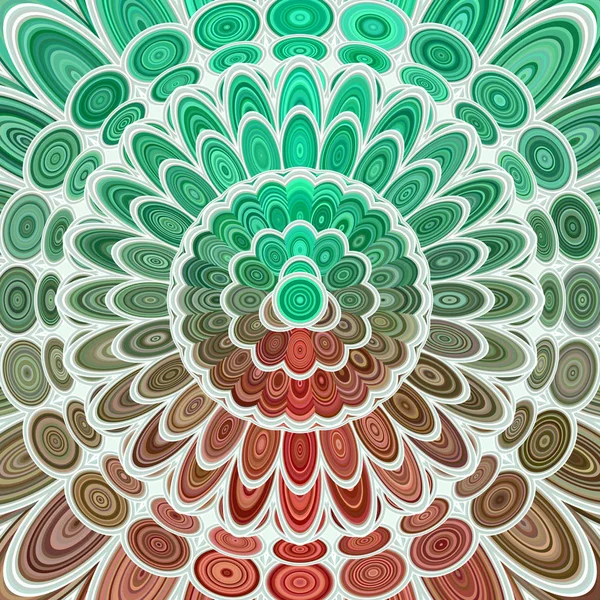 Bunte abstrakte Blume Mandala Hintergrund - Vektor Illustration — Stockvektor