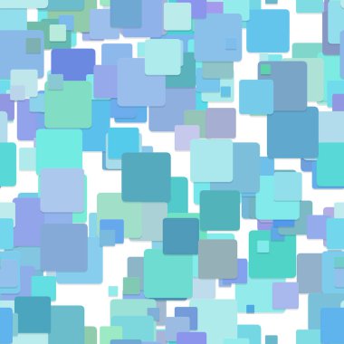 Yinelenen geometrik kare desen arka plan - vektör grafik tasarımdan mavi kareler