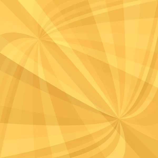 Fondo de estallido de rayo curvo naranja - ilustración vectorial de rayos arremolinados — Vector de stock