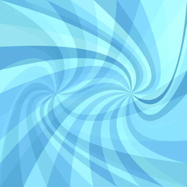 Fondo espiral doble - gráfico vectorial de rayos en tonos azules claros — Vector de stock