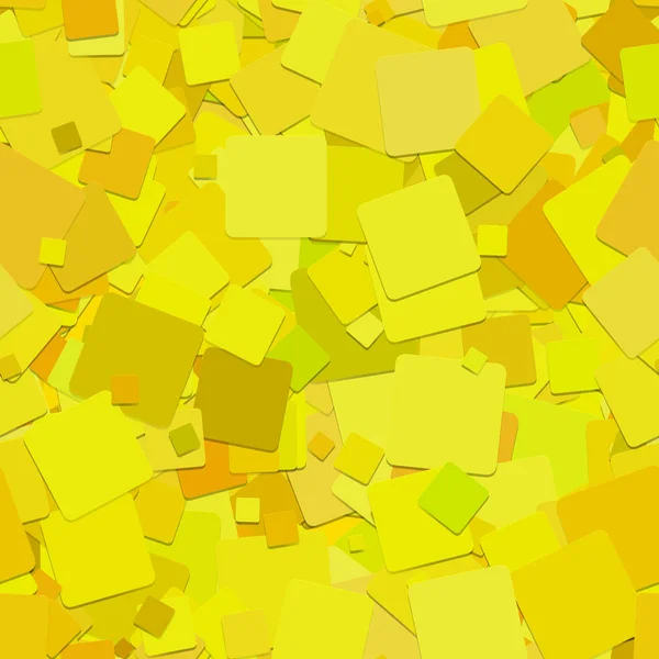 Fond carré abstrait - graphique vectoriel de carrés jaunes avec effet d'ombre — Image vectorielle