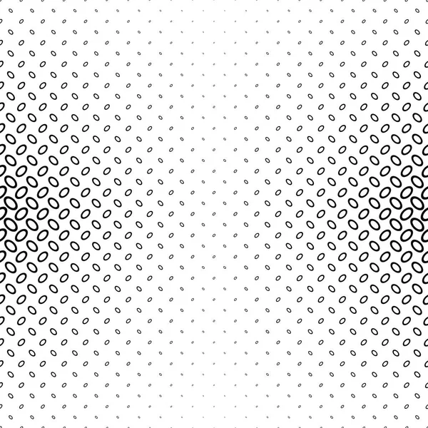 Abstracte monochroom ellips patroon ontwerp — Stockvector