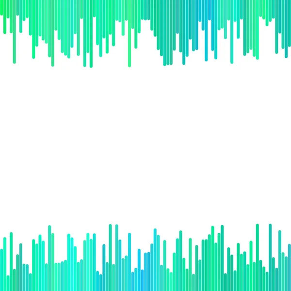 Abstracte achtergrond van groene afgeronde verticale strepen - vector design — Stockvector