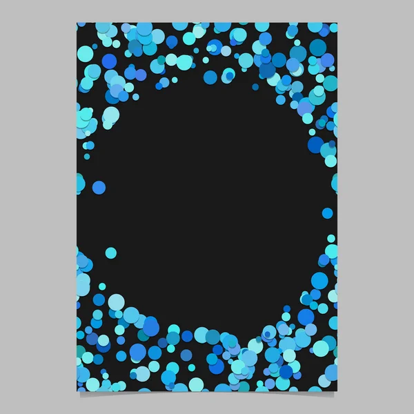 Modern rastgele nokta deseni broşür kapak şablonu - trendy boş sayfa kenarlığı örnek ışık mavi noktalar