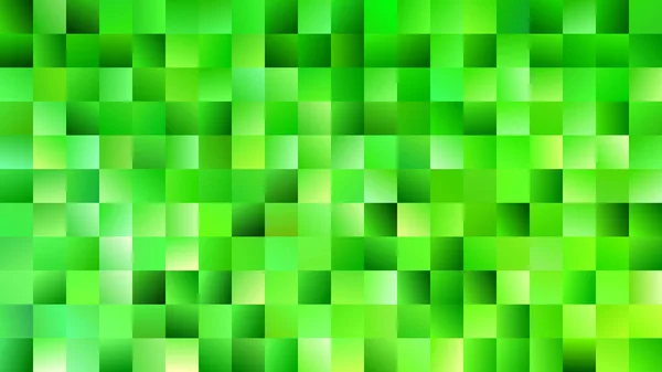 Groene mozaïek rechthoek achtergrond - moderne vector design van kleurovergang rechthoeken — Stockvector
