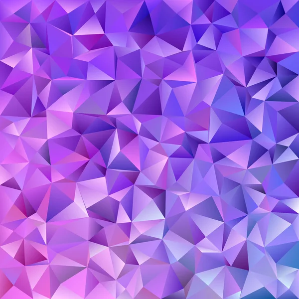 Abstract triangle tile mosaic background - векторная графика из треугольников в фиолетовых тонах — стоковый вектор