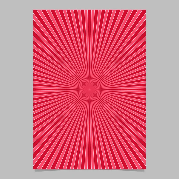 Красный абстрактный шаблон страницы ретро-взрыва - векторная брошюра фоновая графика — стоковый вектор