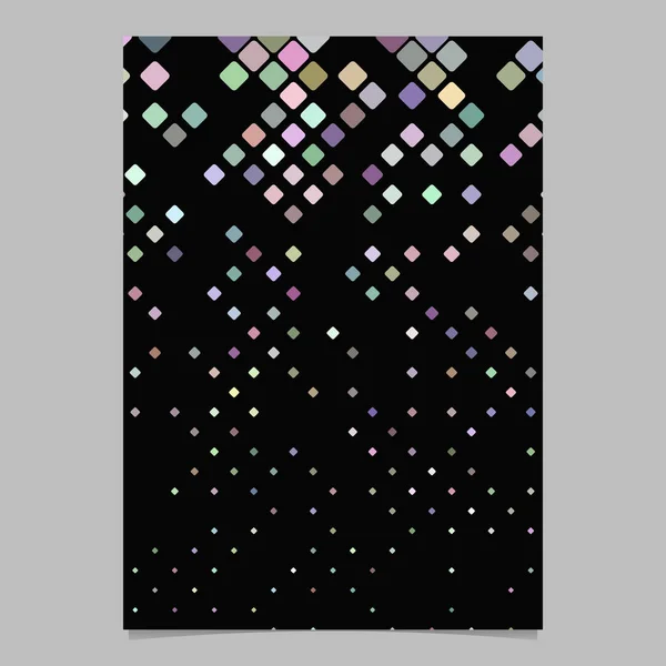 Plantilla de folleto de patrón de mosaico cuadrado diagonal abstracto — Vector de stock