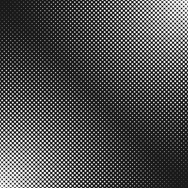 Fondo de patrón de punto de medio tono geométrico abstracto - diseño vectorial blanco y negro — Vector de stock