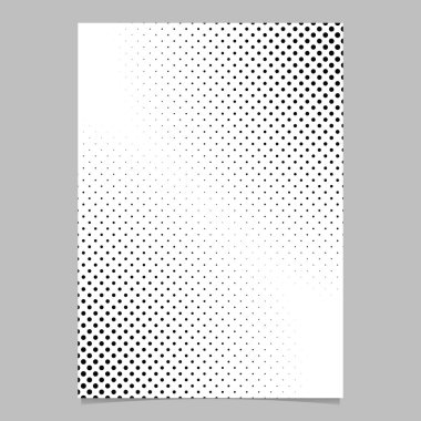 Tek renkli soyut yarı ton nokta deseni broşürü arka plan - vektör ileti örneği grafiği