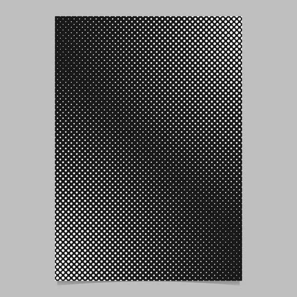 Monocromo patrón de punto de medio tono folleto fondo - vector gráfico de círculos — Vector de stock