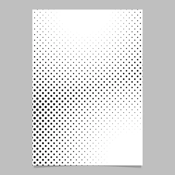 레트로 추상 하프톤 원형 패턴 배경 페이지 템플릿 디자인 — 스톡 벡터