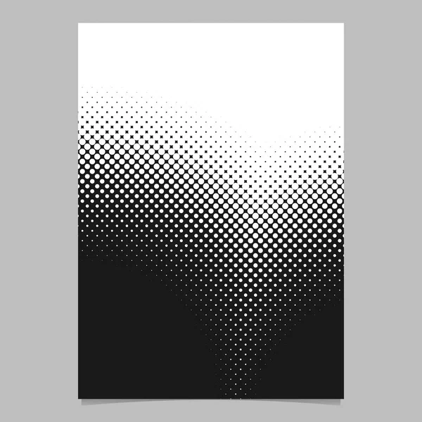 Halvton cirkel mönster bakgrund affisch mall - vektor design från prickar — Stock vektor